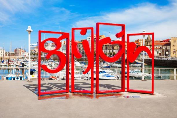 Apartamento Piso Gijon Centro Exterior foto